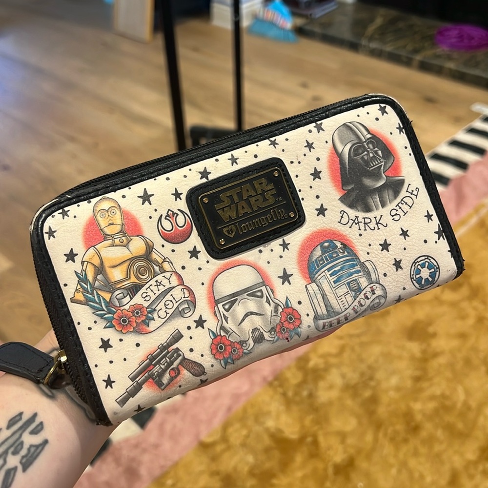 star wars loungefly tattoo wallet